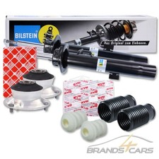 2 BILSTEIN B4 SHOCK ABSORBERS + DOM BEARING + PROTECTION KIT FRONT FOR BMW 1 Series E81 E87