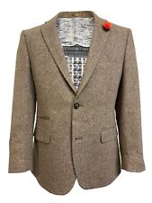 Mens Tweed Jacket Oatmeal Wool