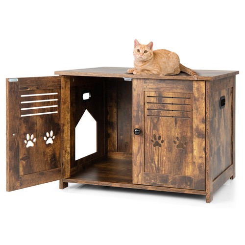 Industrial style cat cabinet - style,