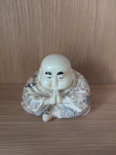 Hand carved laughing buddha - hand,