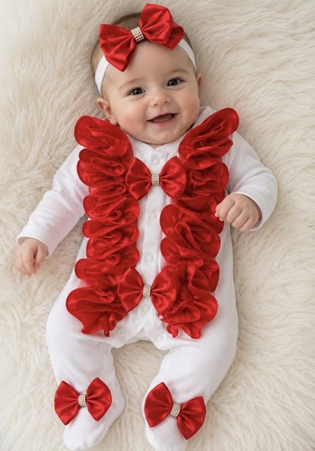 Romany babygrow frilly bling - frilly,