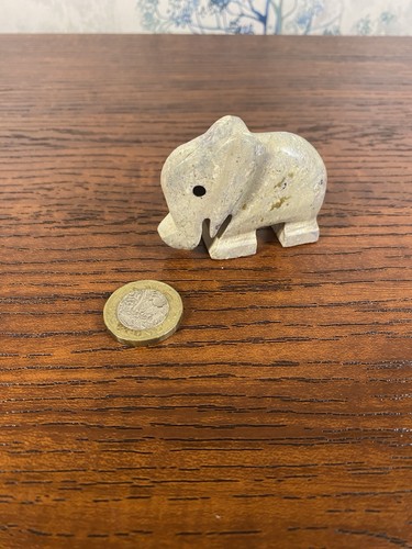 Hand carved soapstone elephant - hand-carved,