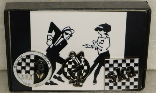 Ska pin badge box - pin, set