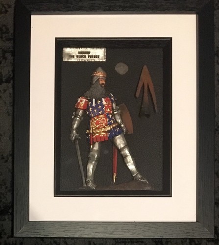 Framed white metal edward - metal,