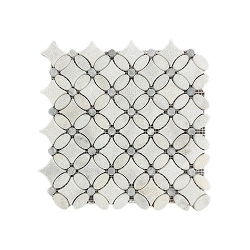 Natural carrara white - natural, flower