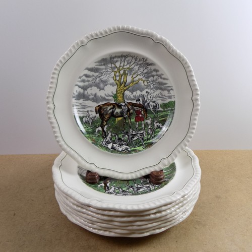 Spode hunt scenes green - spode, (green