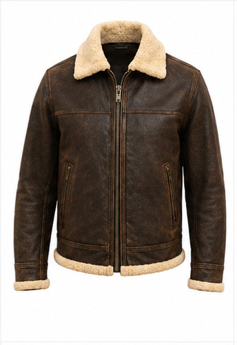 Men vintage aviator - aviator, leather