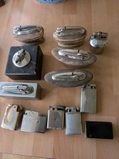 Lot 12 Ronson lighters vintage Gas ,Petrol , Polo For Spares Parts. Some Spark