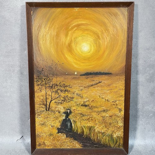 Vintage original oil painting - oil,