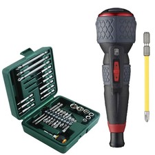 VESSEL Plus Electric Ball Grip Screwdriver, 29-Piece Set of Bits and Sockets