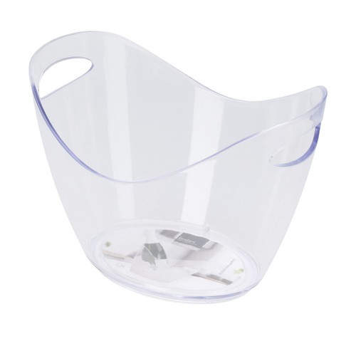 Clear oval champagne ice - clear,