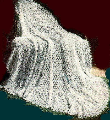 Baby lace shawl knitting - shawl,