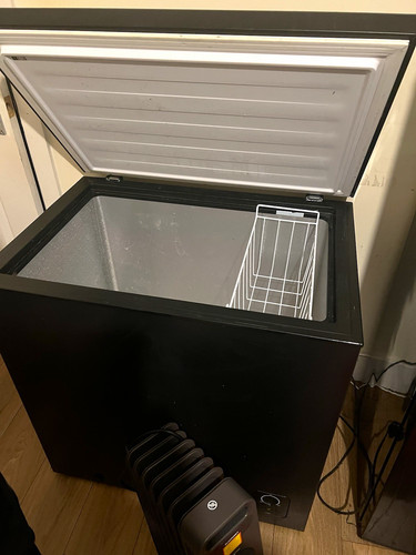 Black freestanding chest - black,