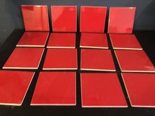16 Reclaimed Red Wall Square Tiles. Ref:02