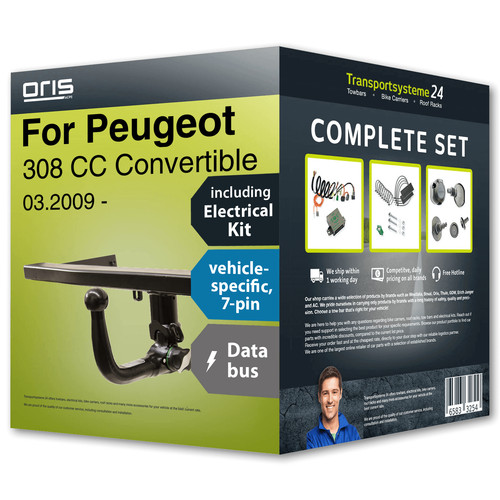 Towbar detachable for - , peugeot