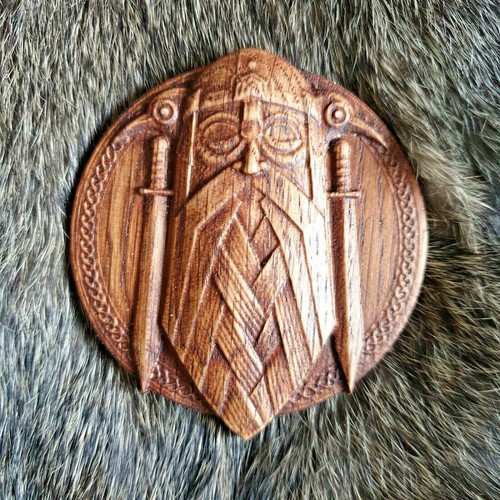 Viking norse god odin ravens - odin,