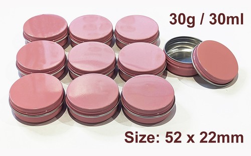 10pcs 30ml pink aluminum empty - pink,
