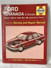 Haynes Manual 1245 Ford Granada & Scorpio Petrol March 1985-1994