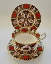 ABBEYDALE CHRYSANTHEMUM ENGLISH BONE CHINA TRIO - TEA CUP, SAUCER & SIDE PLATE