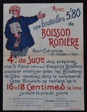 Antique Advertising RONIERE DRINK Cidreline Cider