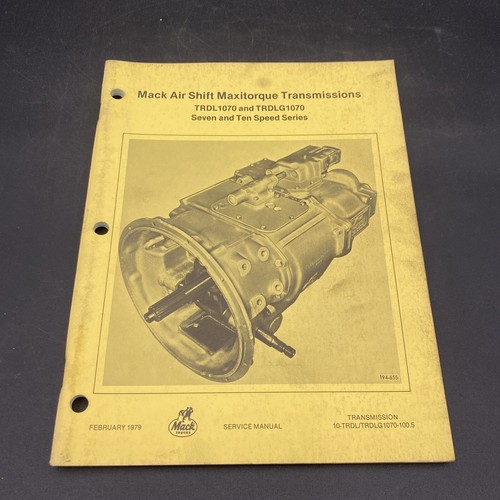 Mack trucks service manual - trucks,