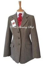 LADIES SHIRES HEAVYWEIGHT KEEPERS TWEED HUNTING/ SHOWING JACKET SIZE 10 (34)