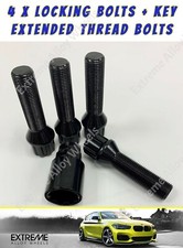 Black Locking Bolts Fits Rover 75 MG MG6 MG7 ZT ZTT M14x1.5 40mm Alloy Wheels