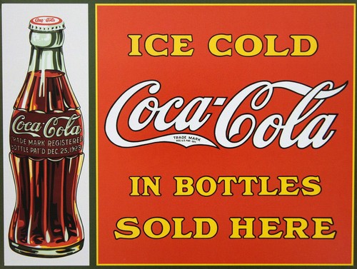 Coca cola retro replica - coca, cola,