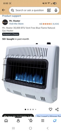 Heater 000 btu - mr.,