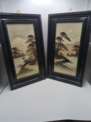 Pair vintage japanese black - pair,