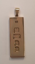 9ct Yellow Gold Ingot Pendant