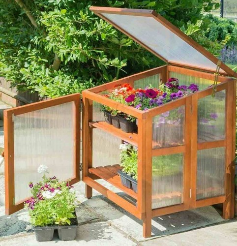 Hardwood coldframe wooden mini - coldframe,