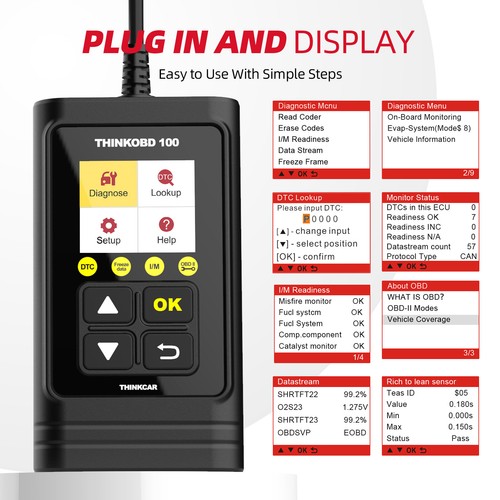 Thinkcar obd100 code reader - thinkcar,