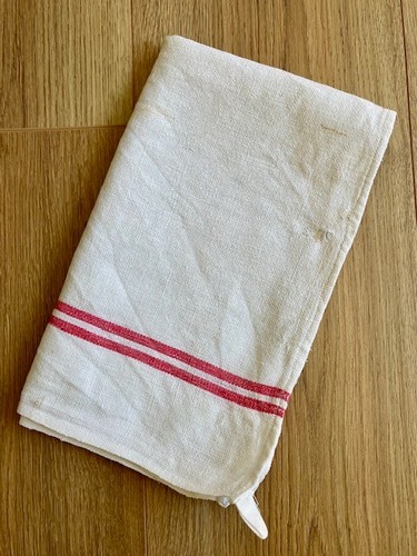 Vintage french linen tea - french, towel