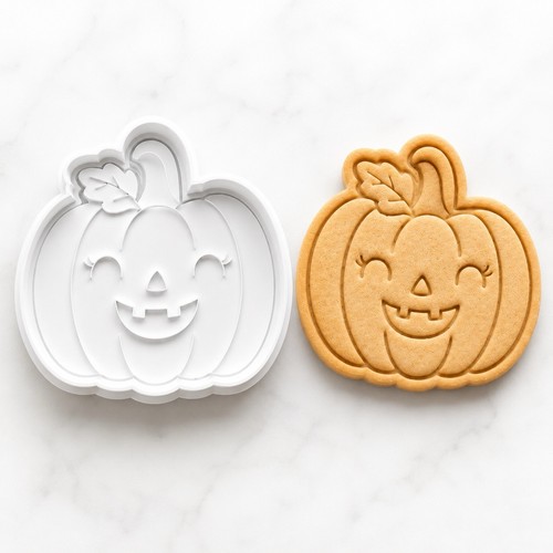 Cute pumpkin cookie cutter - cookie,