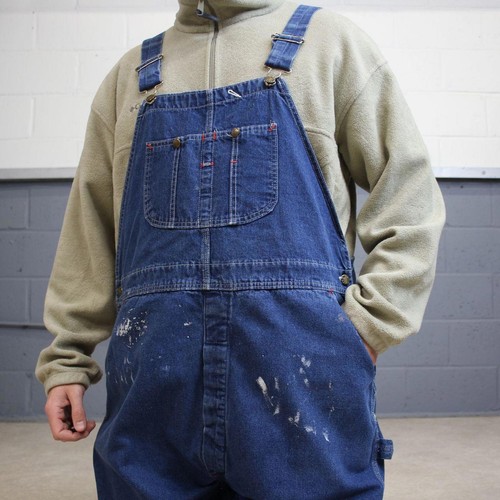 Vintage denim dungarees - , mens
