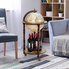 Wood globe drink cupboard - drink,
