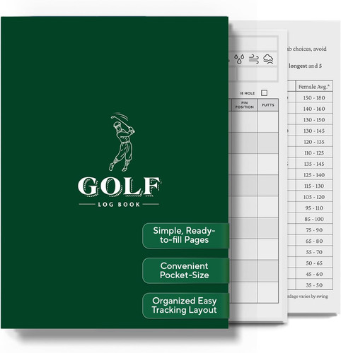 Golf log book pocket scorecard - golf,