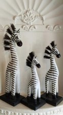 Zebra's Fair Trade Hand Carved