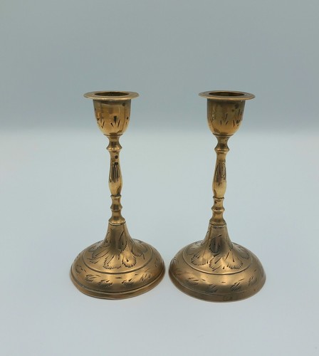 Vintage engraved brass 4 - 2x,