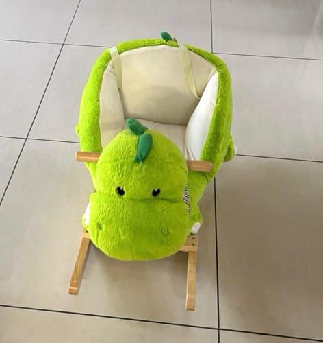 Green plush dinosaur baby - dinosaur,