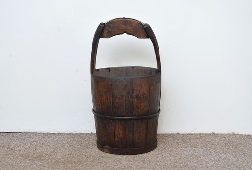 Old vintage wooden - vintage, bucket