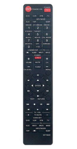 Wf75640 replaced remote for - wf75640,