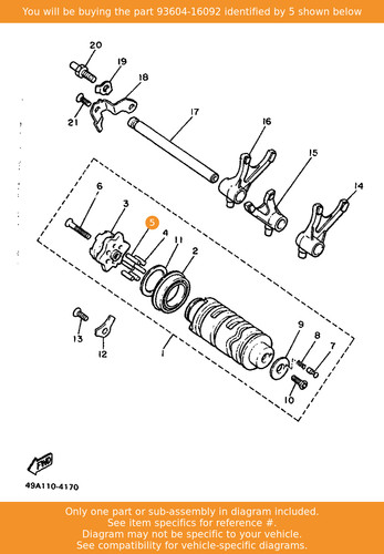 Yamaha pin dowel - yamaha, 93604-16092