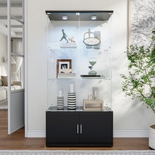 Glass display cabinet - cabinet, led