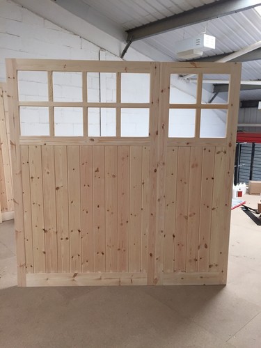 Wooden garage doors - garage,