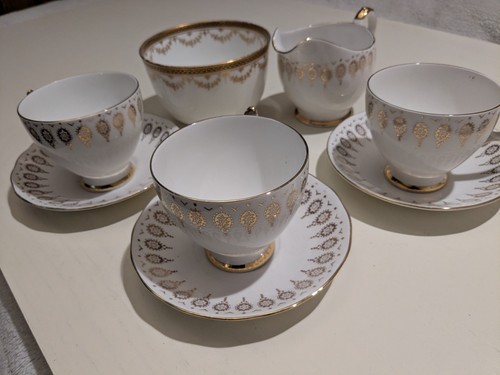 Queen anne tea set three - anne,