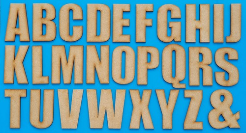 Large wooden letters - letters, decor