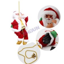 Electric Christmas Santa Claus Climbing Rope Ladder Toy Xmas Gift Decorations