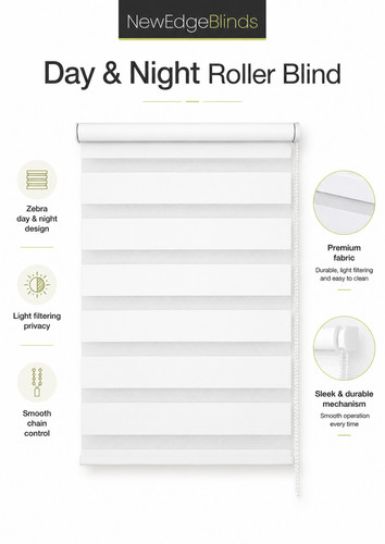 White day night roller - &,
